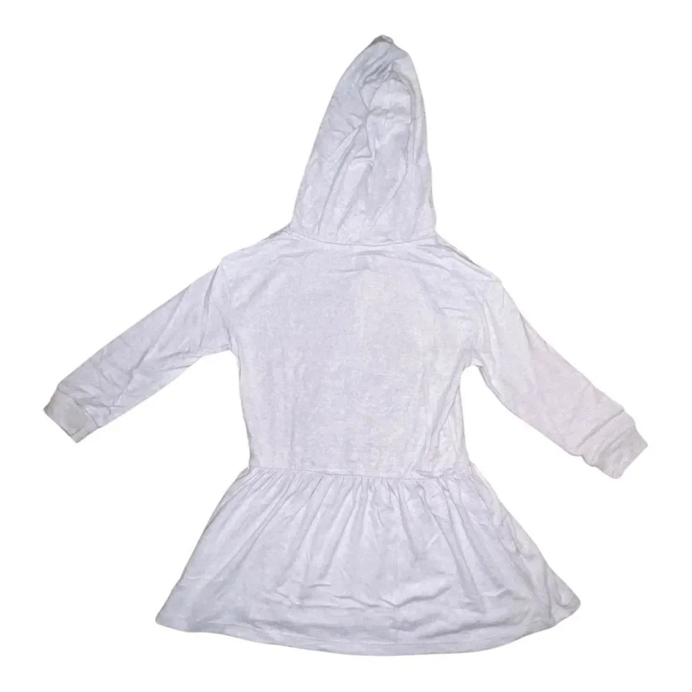 Gymboree Girls Gray Super Soft Hooded Sweater Dress Small NWT